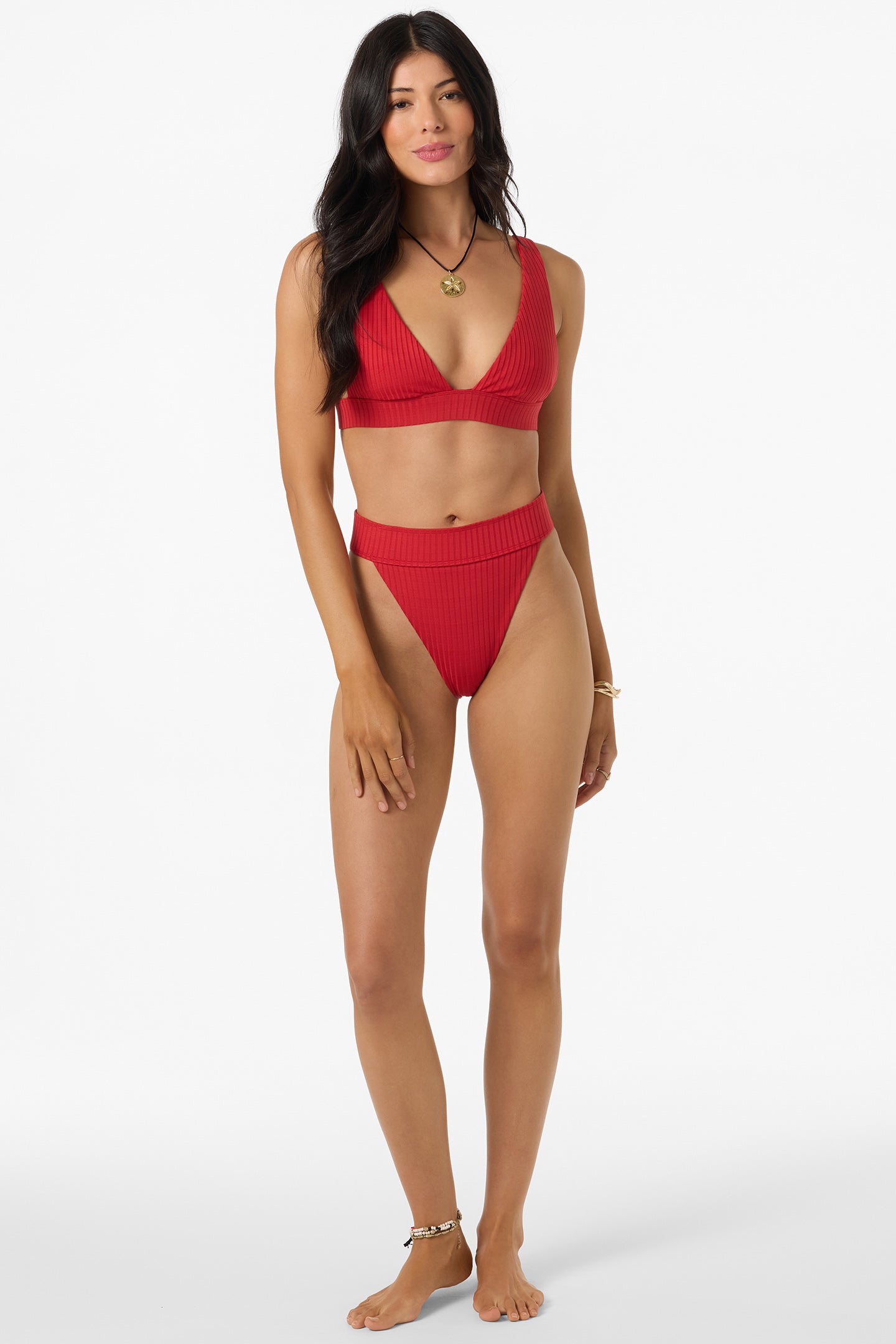 Shorebreak Rib Santa Barbara High Rise Cheeky Bikini Bottoms - Image 3