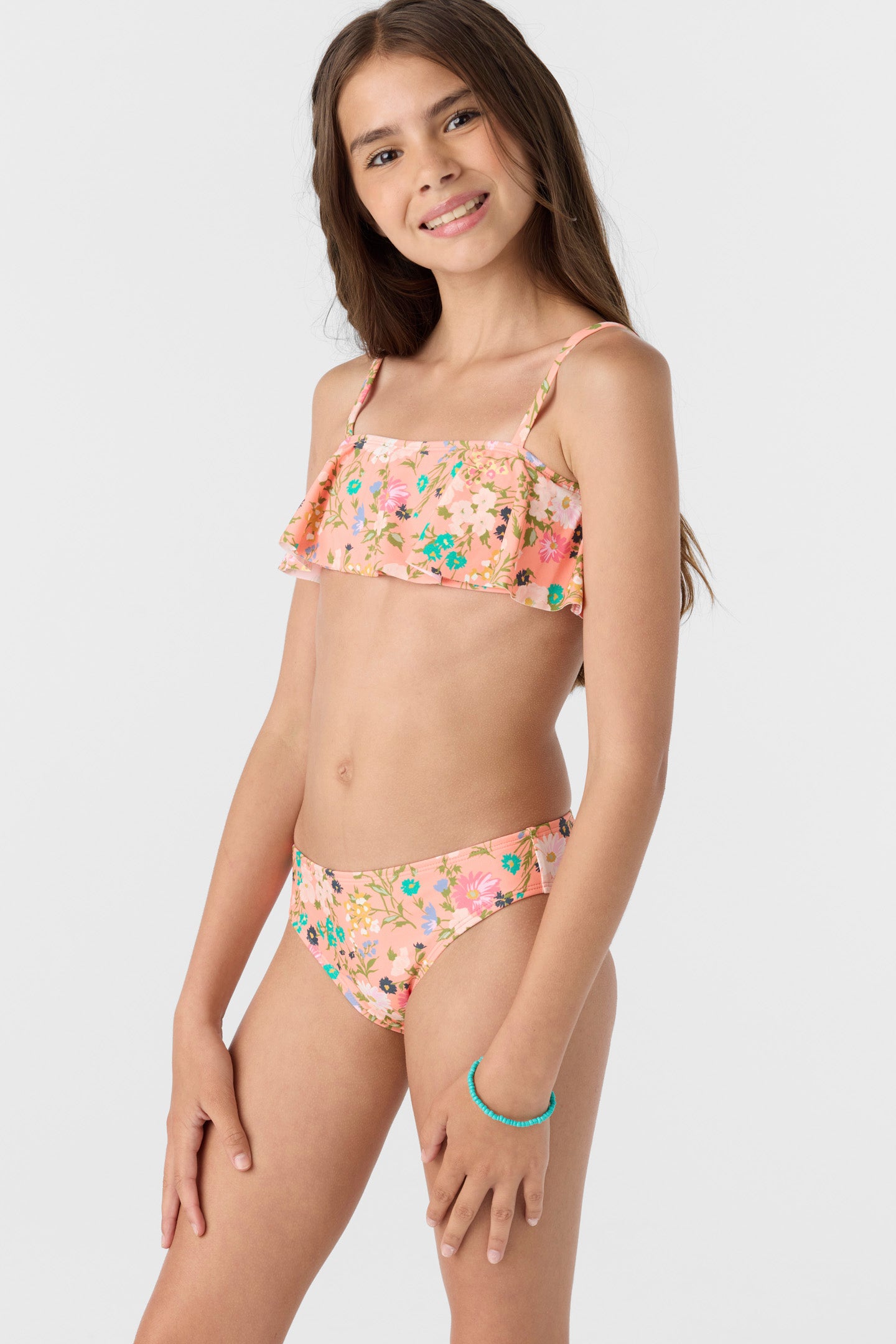 Girl's Kelly Floral Ruffle Bralette Set - Image 4