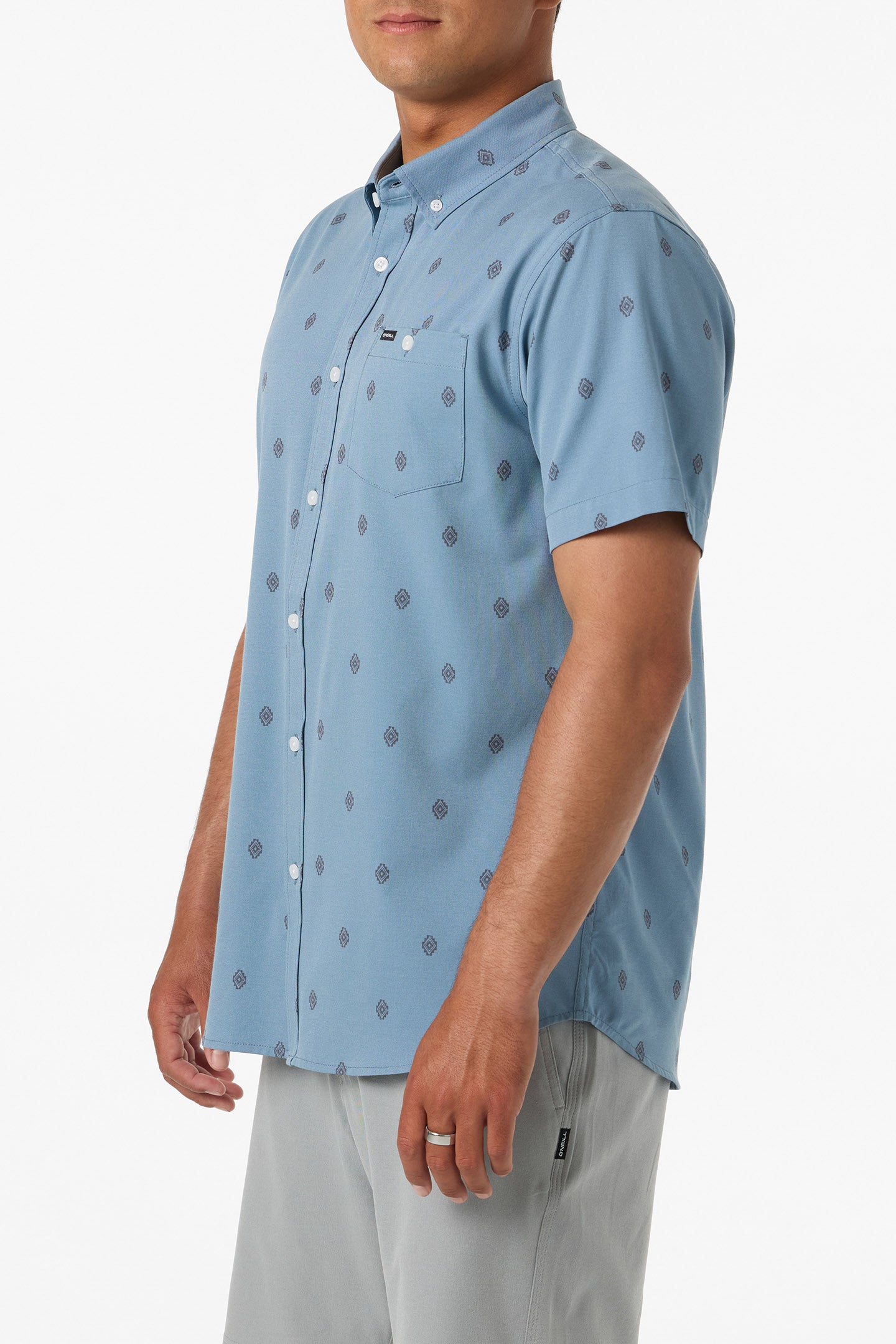 Light Check Geo Standard Fit Shirt - Image 3