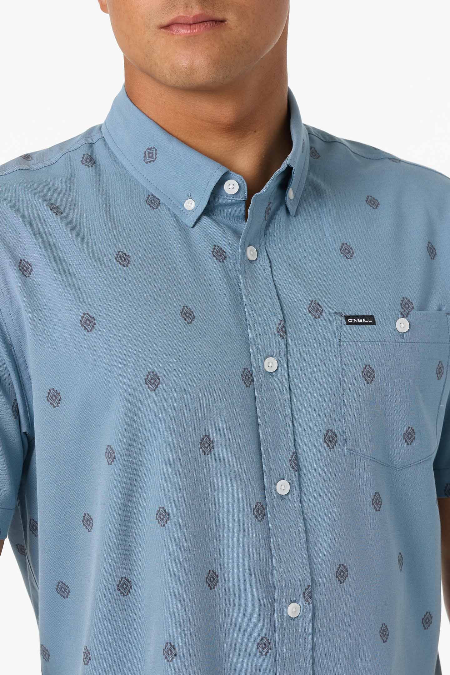 Light Check Geo Standard Fit Shirt - Image 4