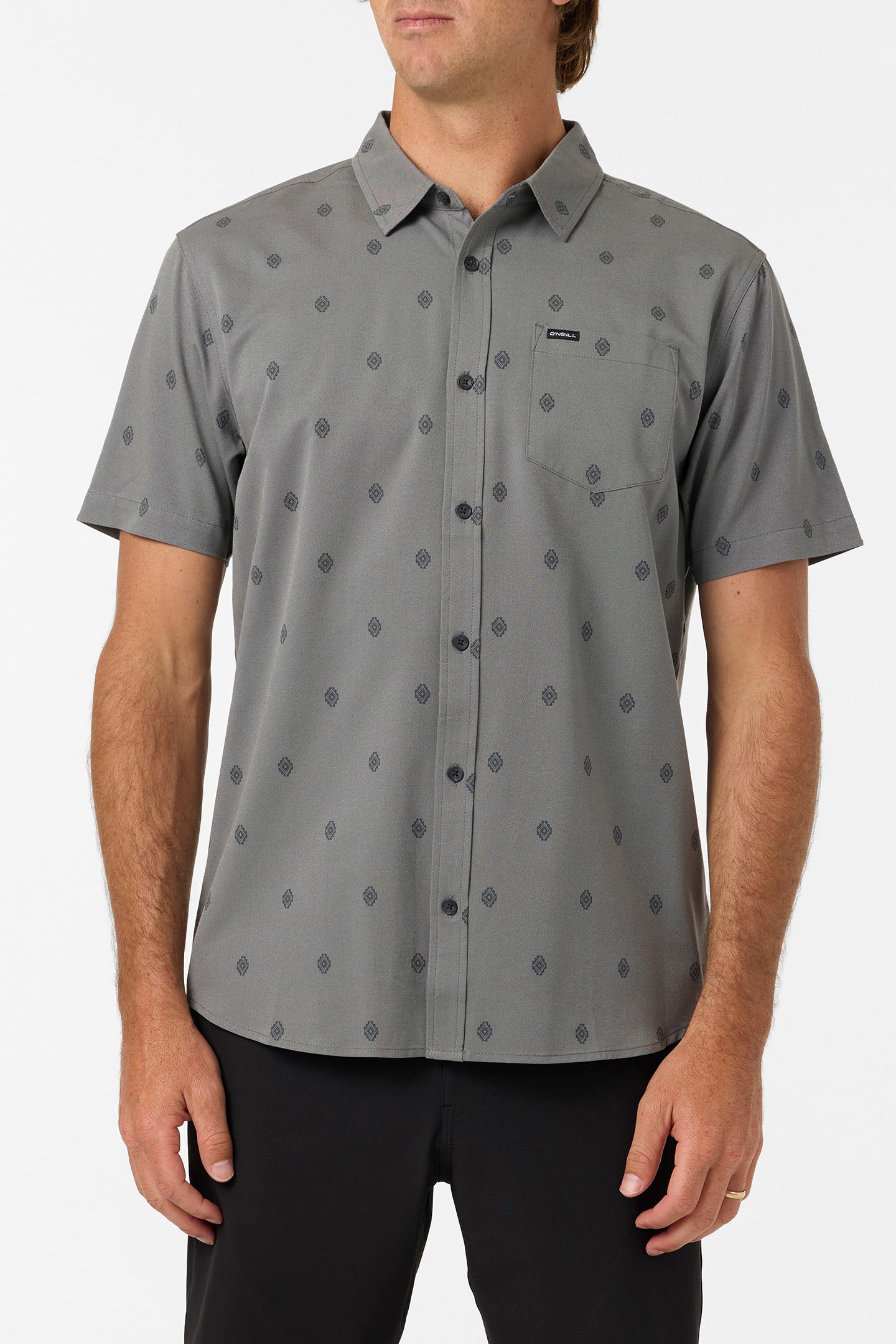Light Check Geo Standard Fit Shirt - Image 2