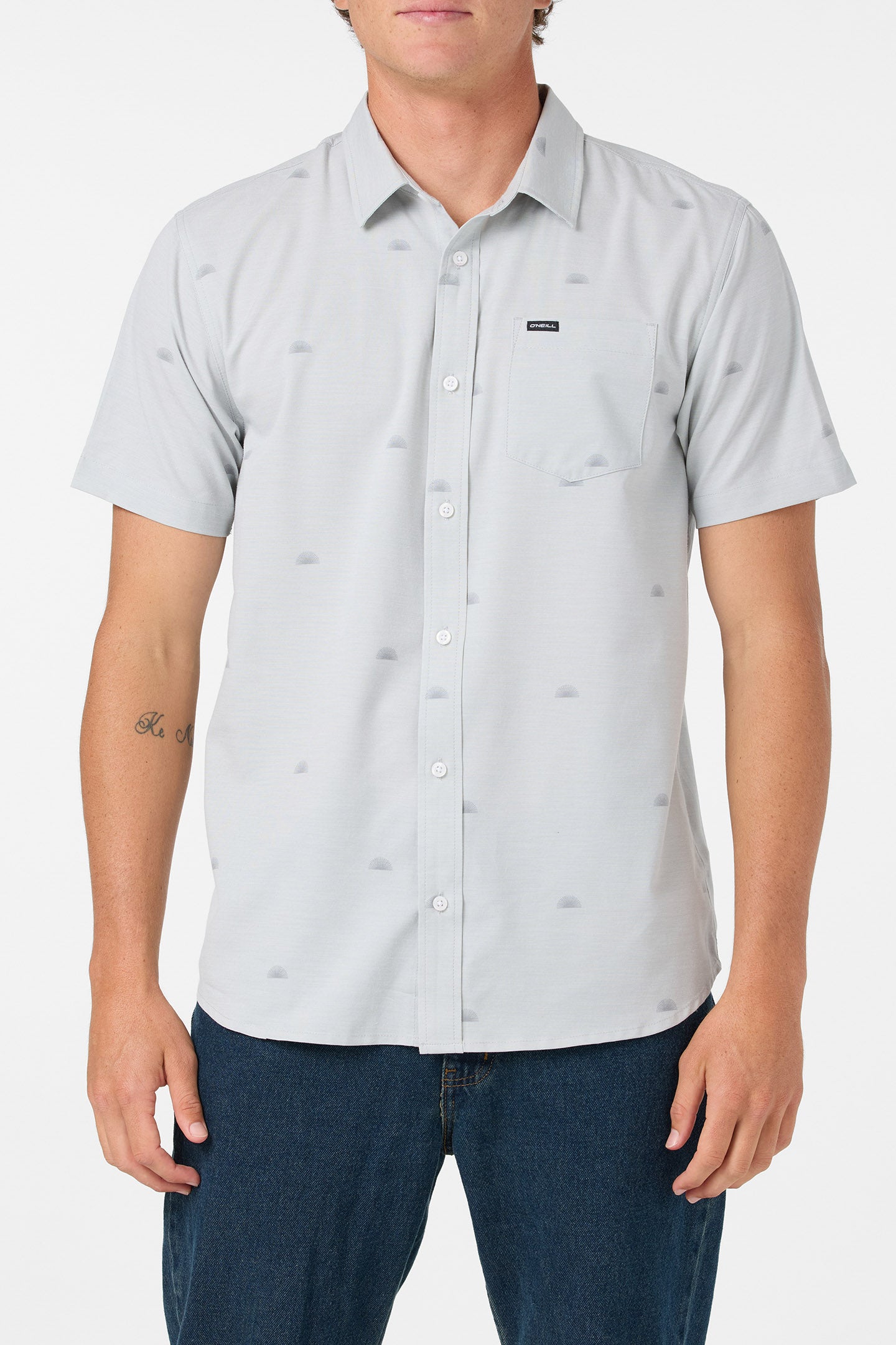 Light Check Geo Standard Fit Shirt - Image 2