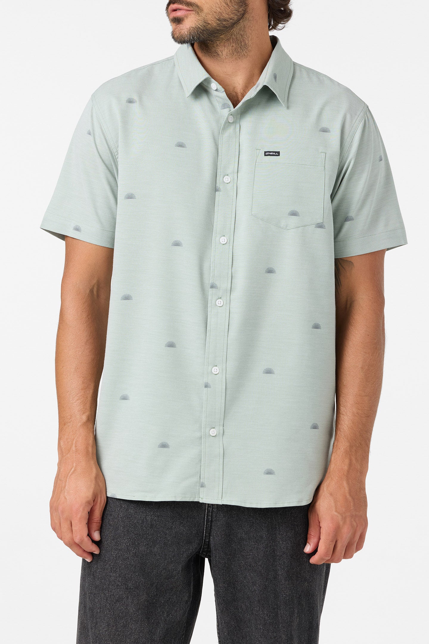 Light Check Geo Standard Fit Shirt - Image 2