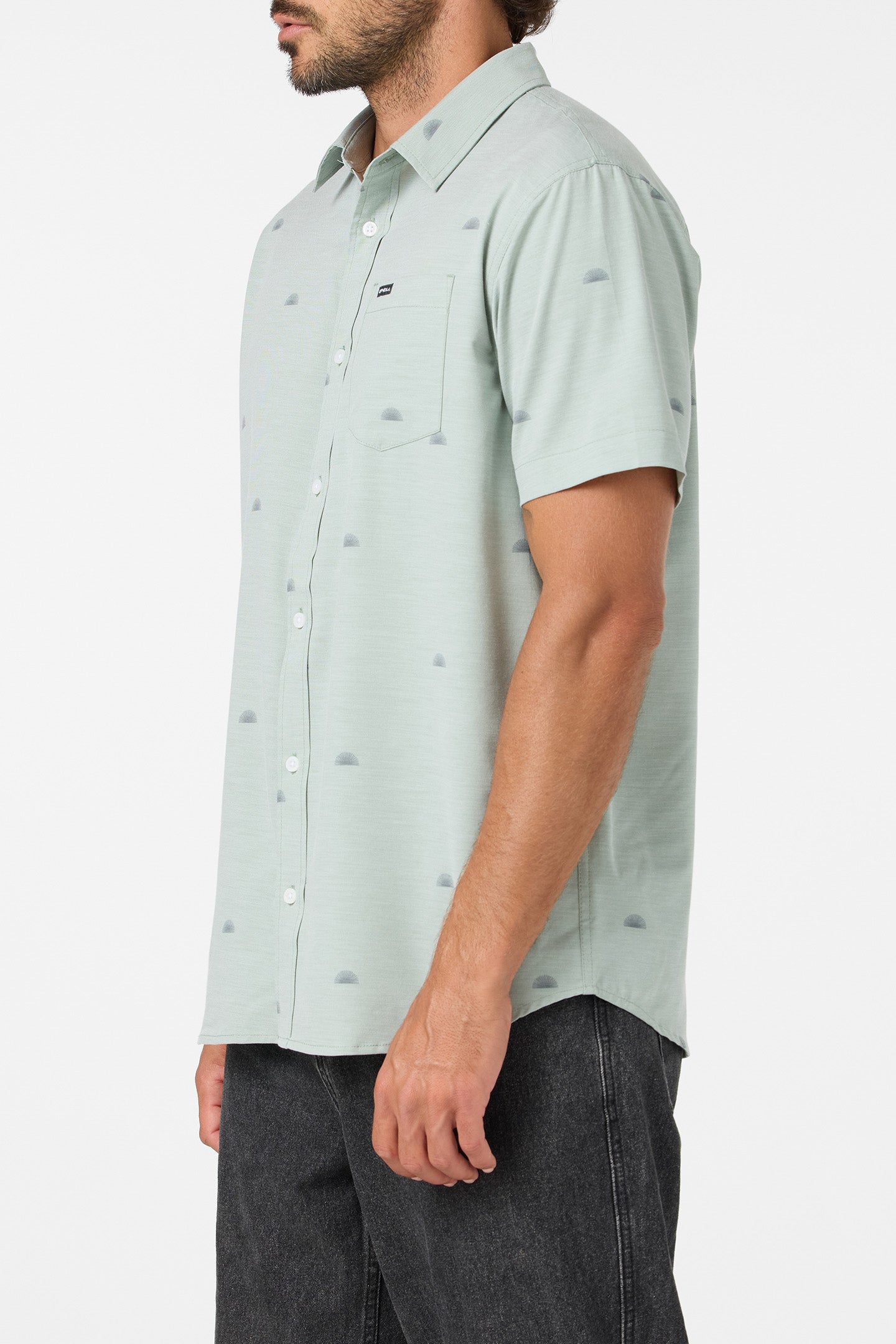 Light Check Geo Standard Fit Shirt - Image 3