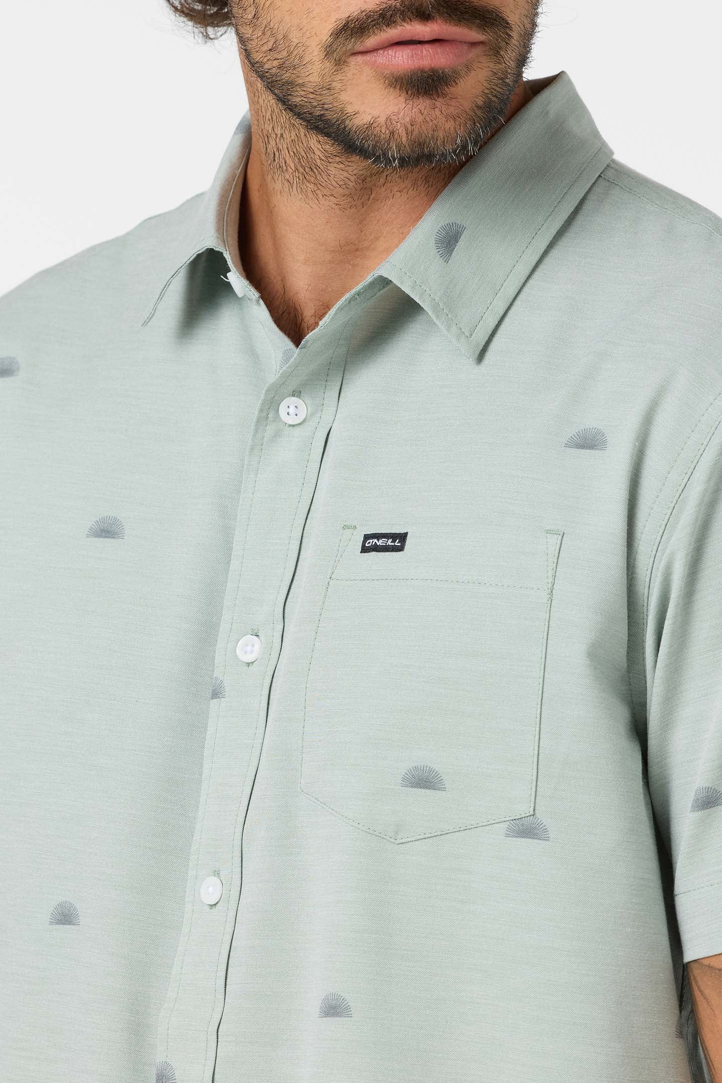 Light Check Geo Standard Fit Shirt - Image 4