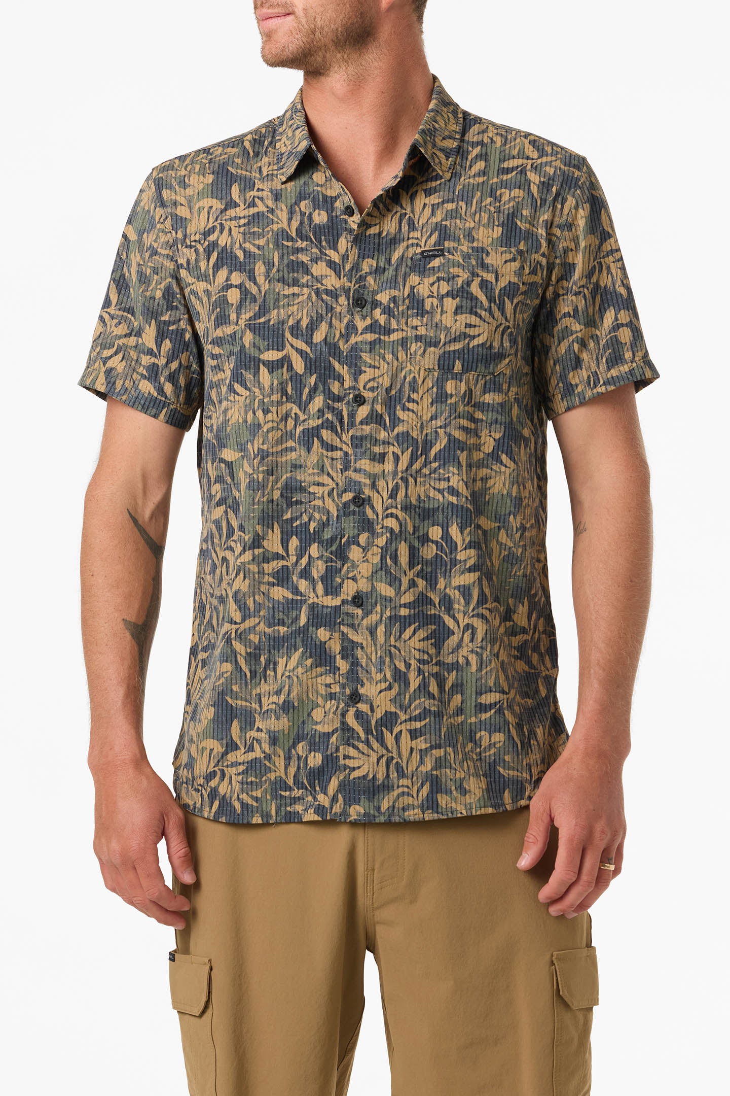 TRVLR Perforated Printed Standard Fit Shirt - Image 2