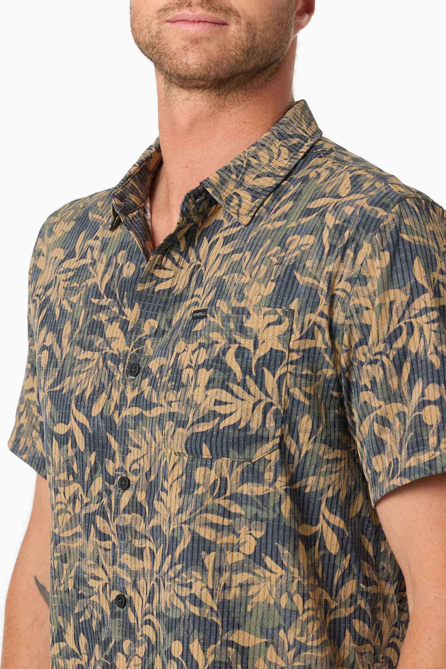 TRVLR Perforated Printed Standard Fit Shirt - Image 4