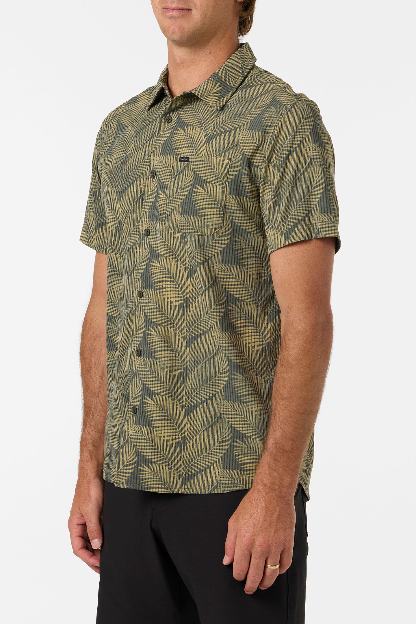 TRVLR Perforated Printed Standard Fit Shirt - Image 3