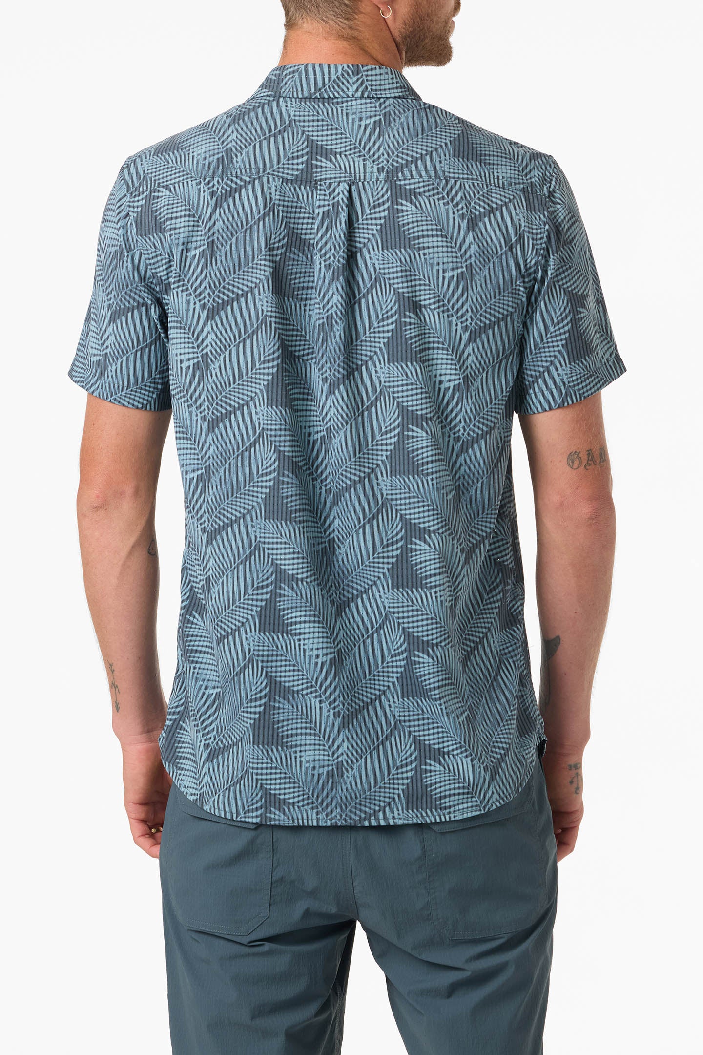 TRVLR Perforated Printed Standard Fit Shirt - Image 5