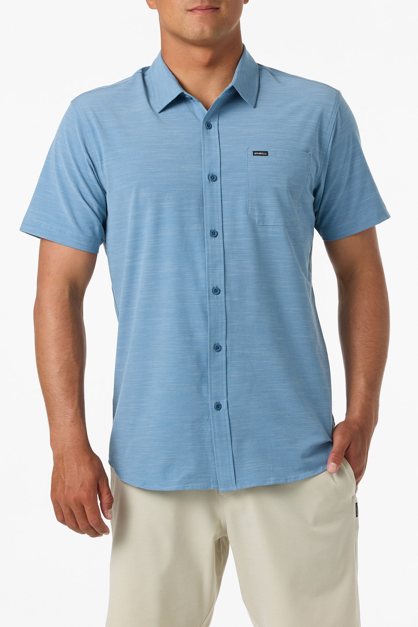 UPF Slub Solid Standard Fit Shirt - Image 2