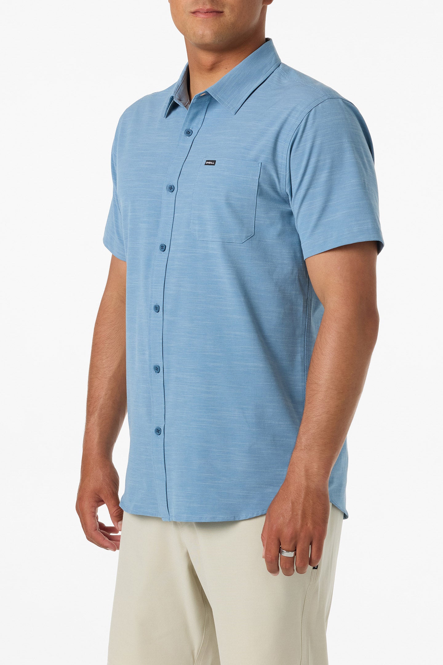 UPF Slub Solid Standard Fit Shirt - Image 3