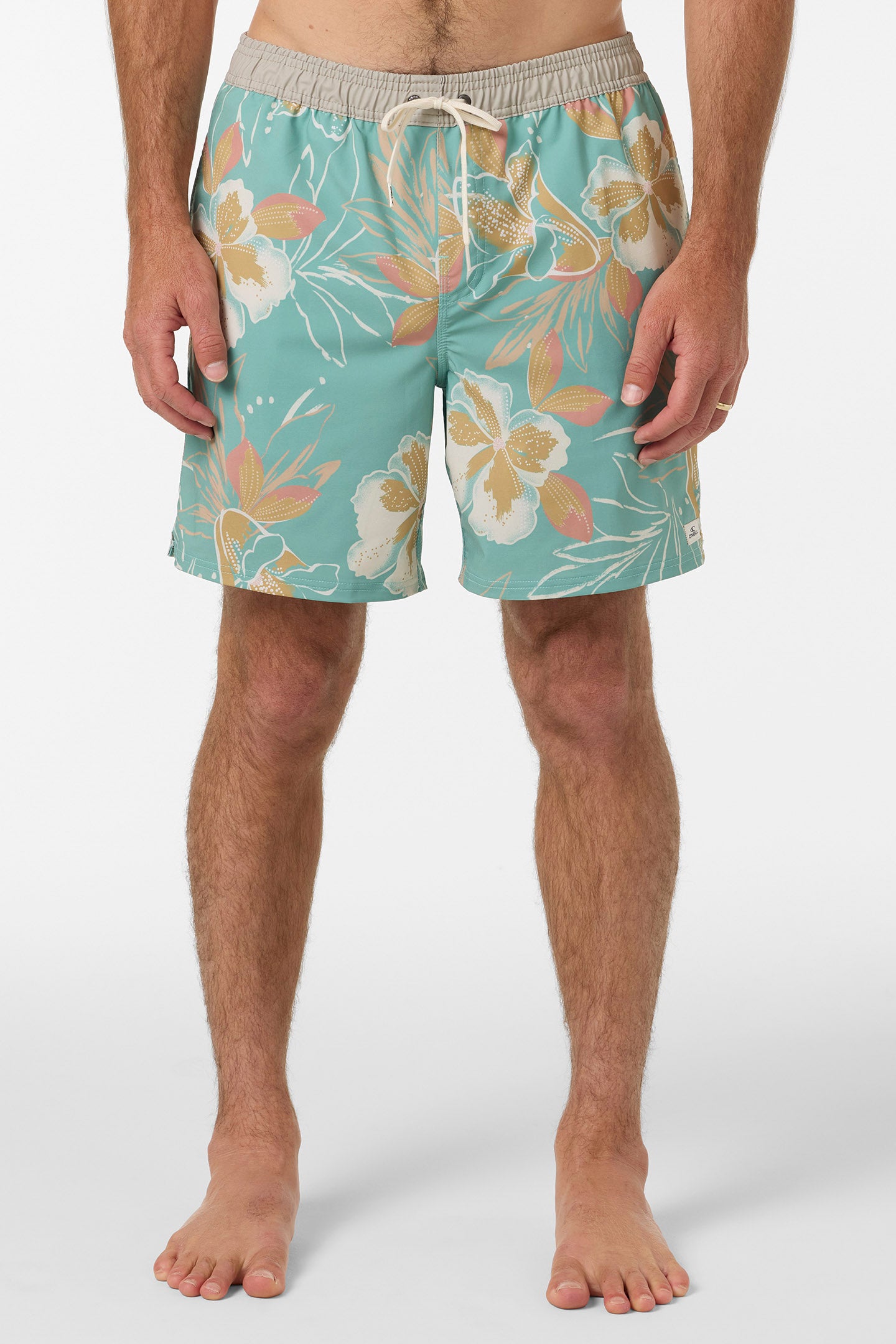 Hermosa Elastic Waist Lined 17 Swim Trunks - Image 2
