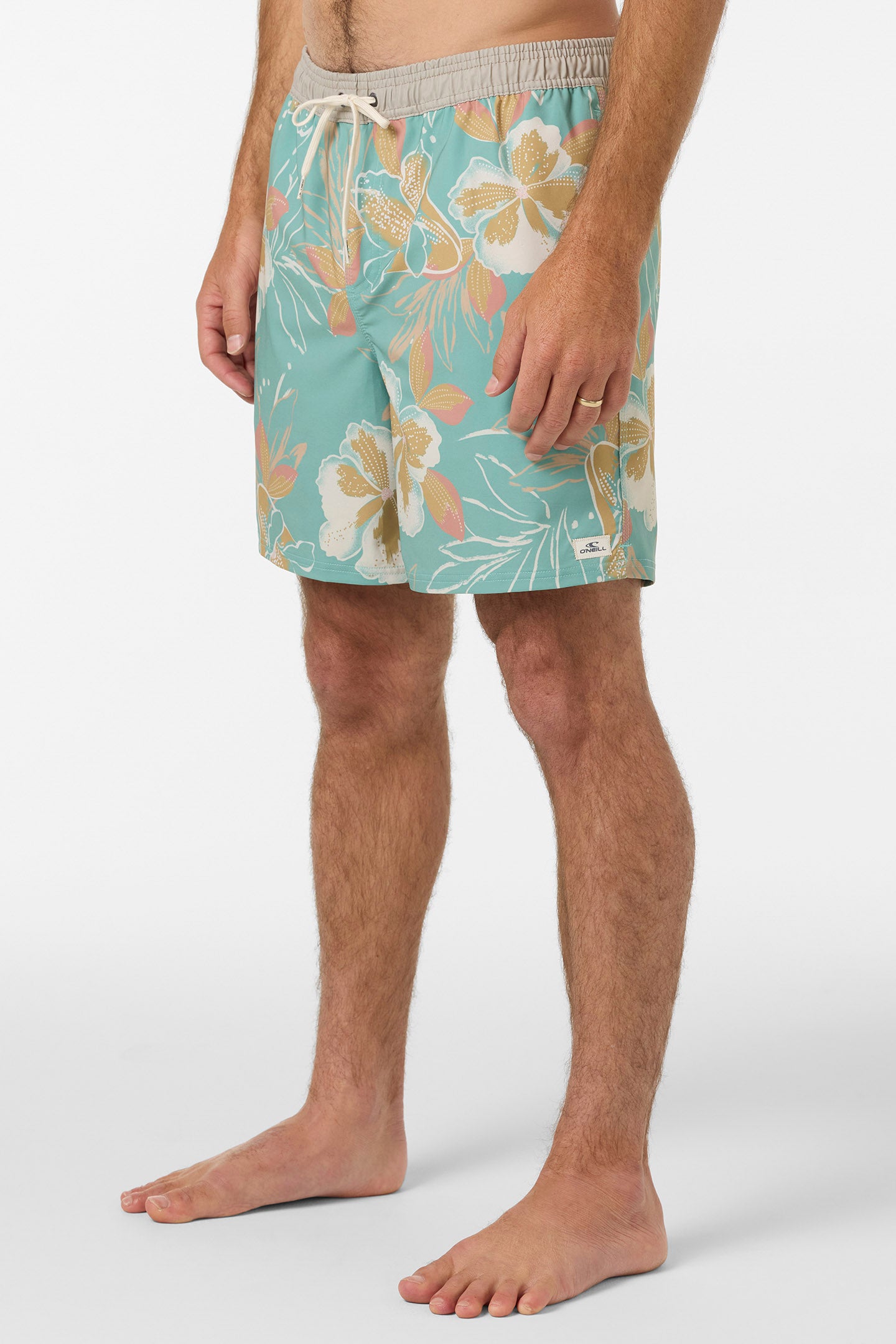 Hermosa Elastic Waist Lined 17 Swim Trunks - Image 3