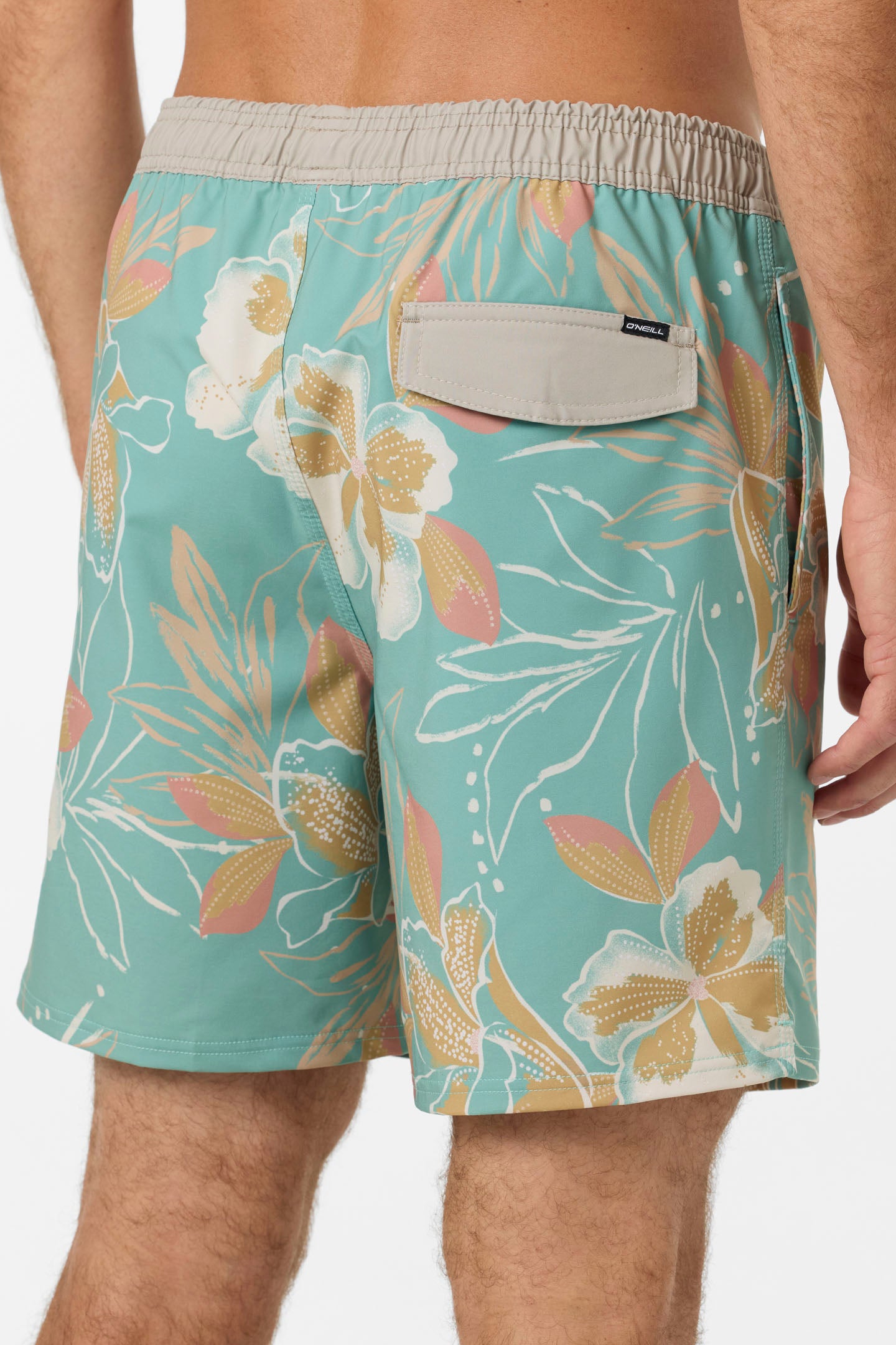 Hermosa Elastic Waist Lined 17 Swim Trunks - Image 6