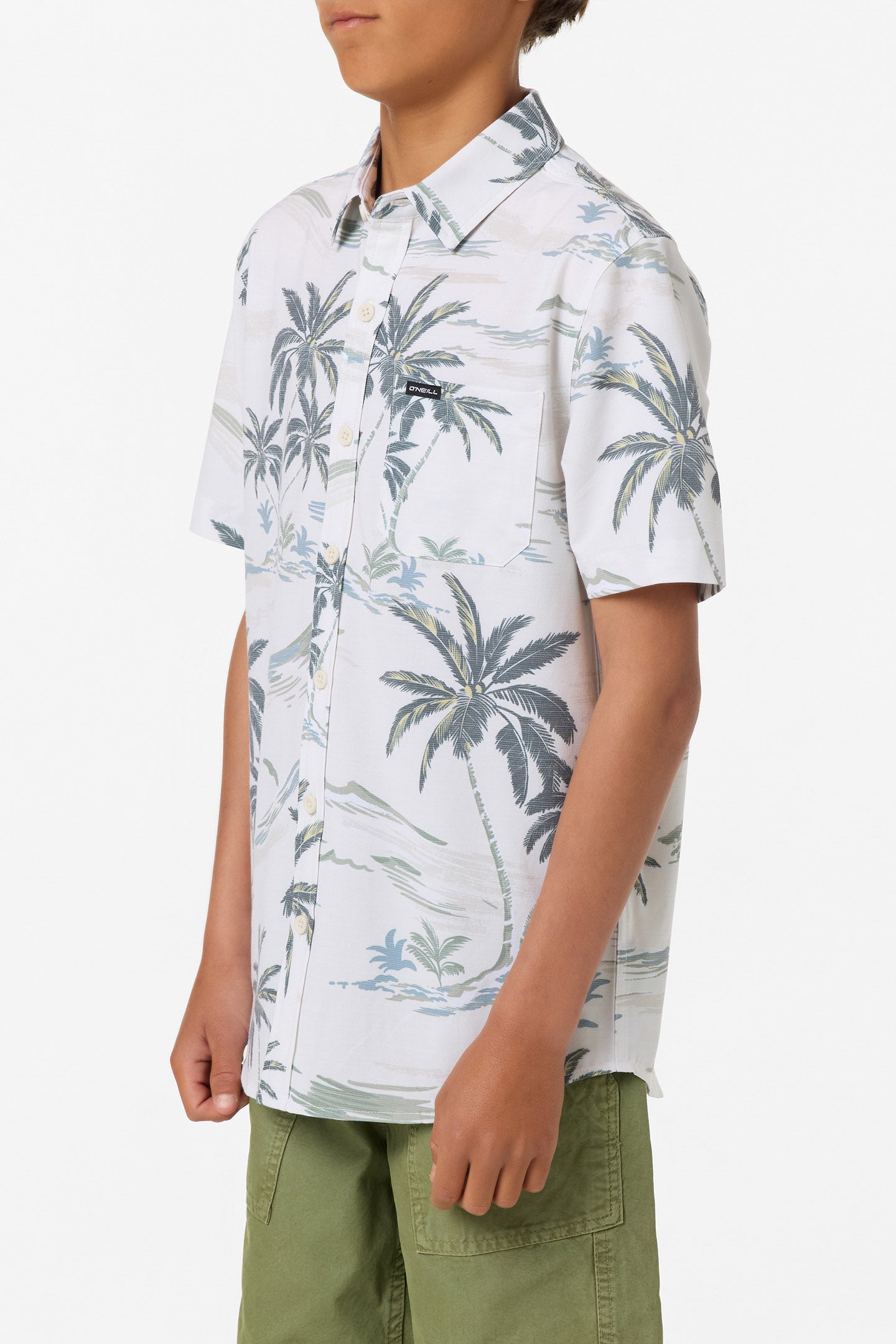 Boy's UPF Slub Standard Woven Shirt - Image 2