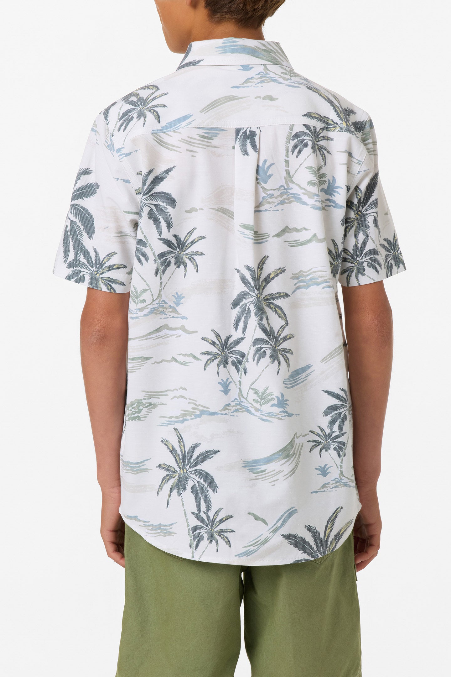 Boy's UPF Slub Standard Woven Shirt - Image 3