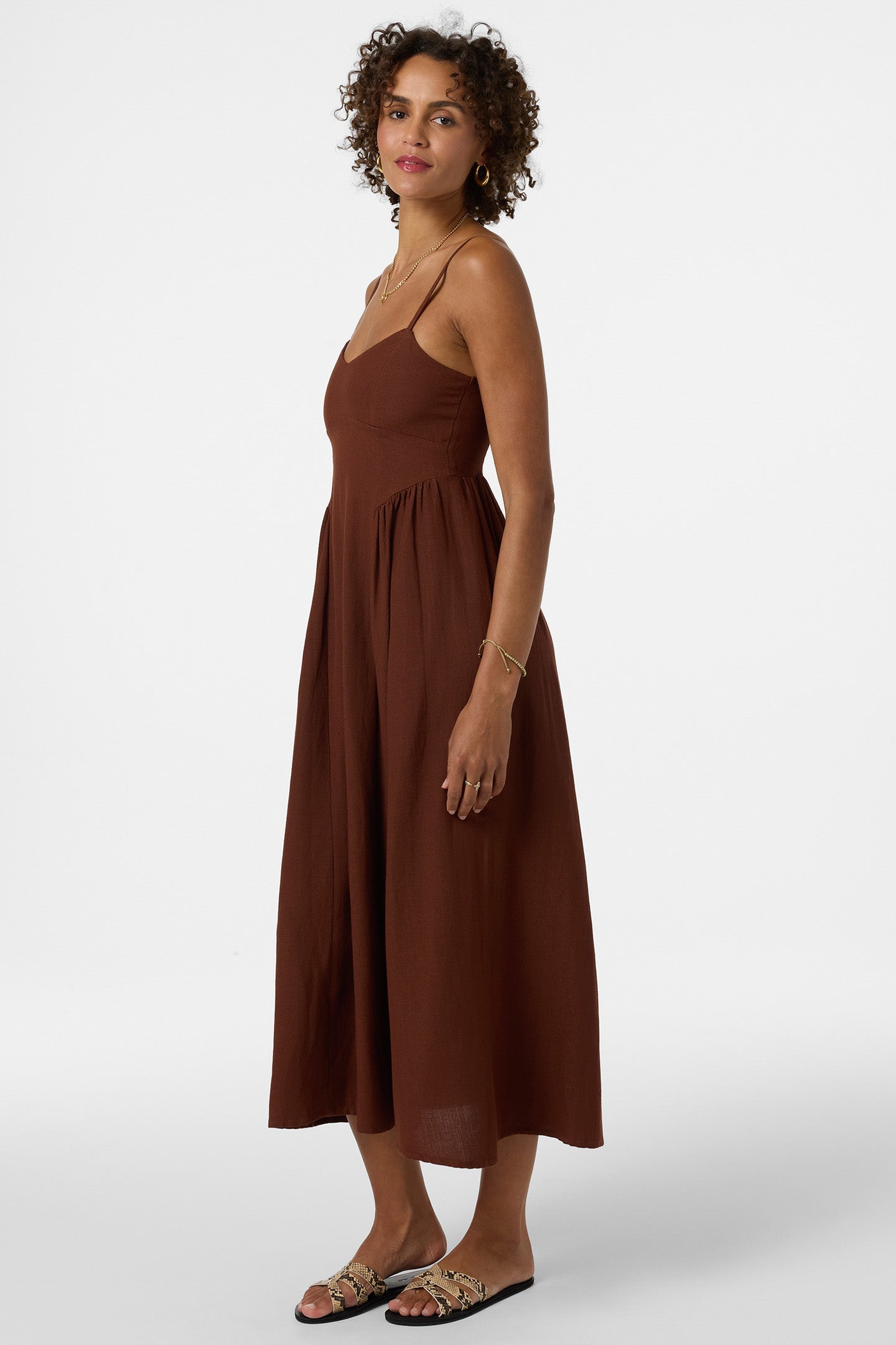 Linden Solid Midi Dress - Image 7
