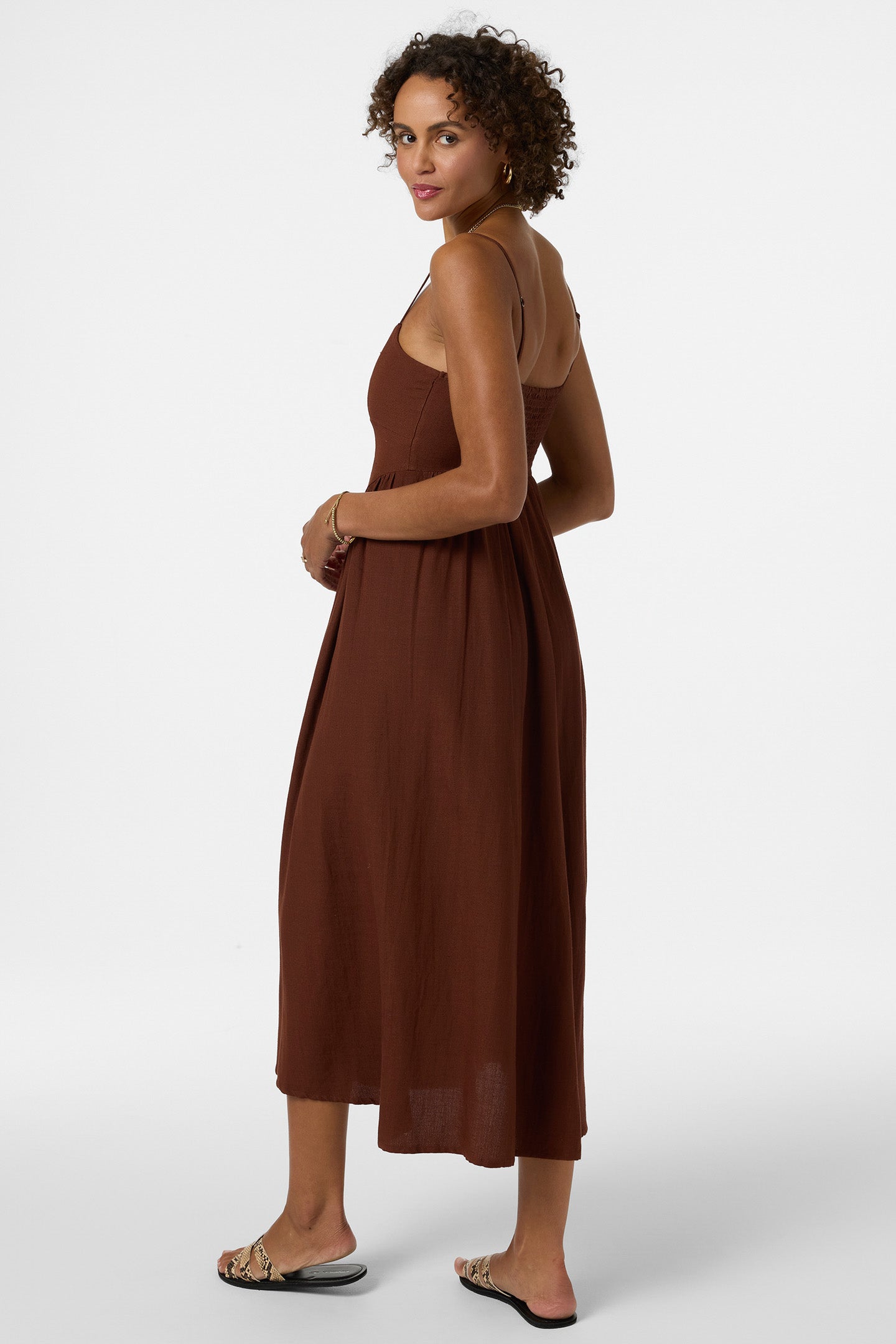Linden Solid Midi Dress - Image 6