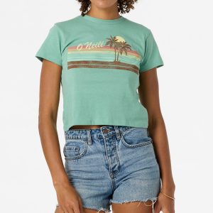 Retro Stripe Fitted Tee