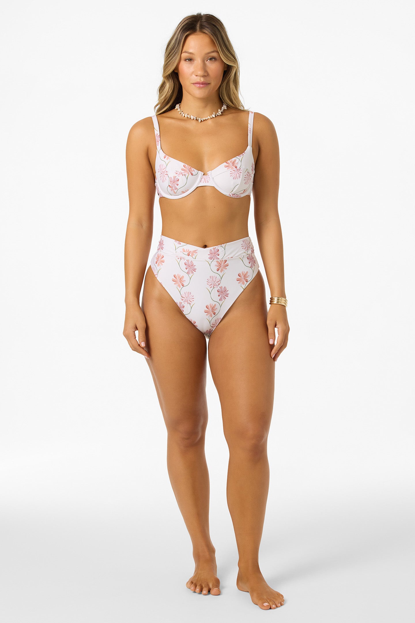 Ivy Floral Seashell Bra Bikini Top - Image 3