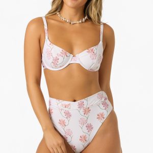 Ivy Floral Seashell Bra Bikini Top
