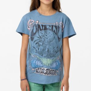 Girl's Wave Rider Oversized Tee