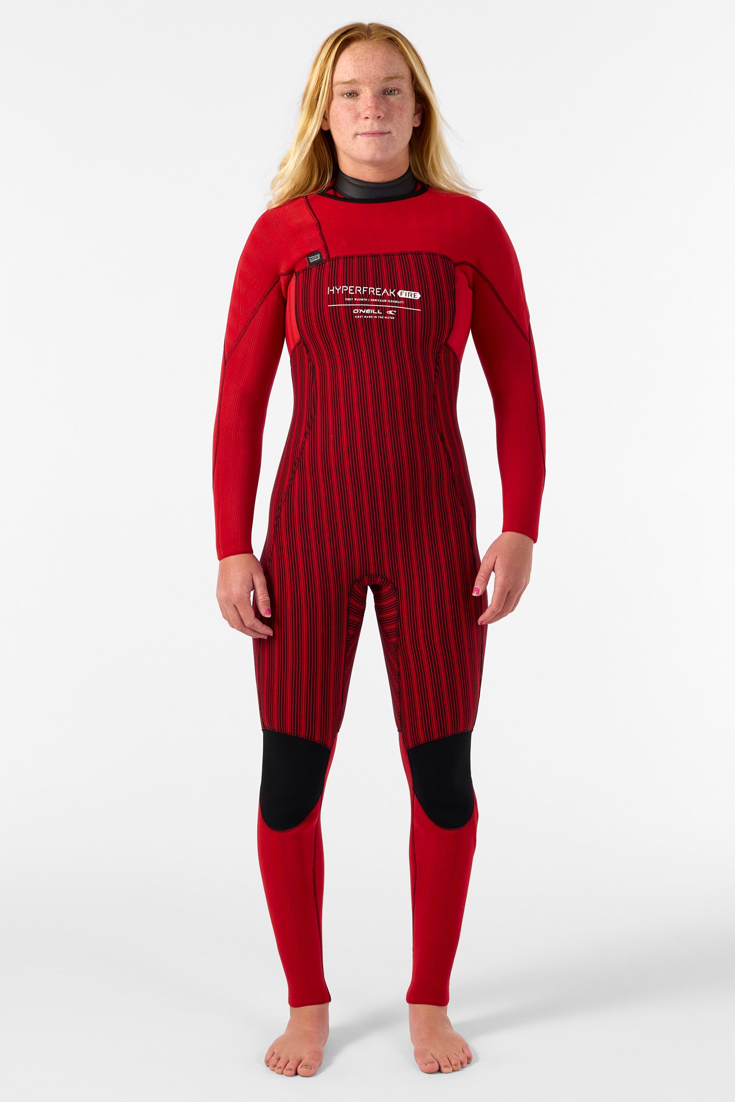 Women's Hyperfreak Fire 4/3mm+ Chest Zip Full Wetsuit - Image 2